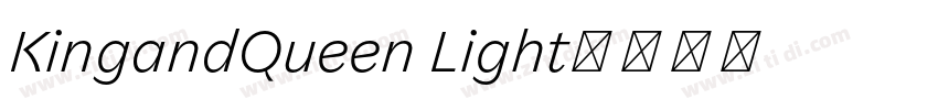 KingandQueen Light字体转换